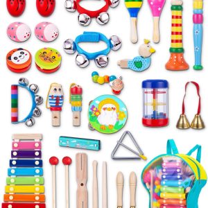 Ensemble d&rsquo;instruments de musique Montessori pour enfants de 3 ans