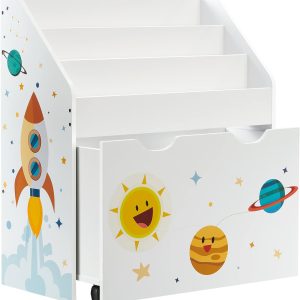 Étagère Montessori mobile pour jouets Songmics avec 3 compartiments