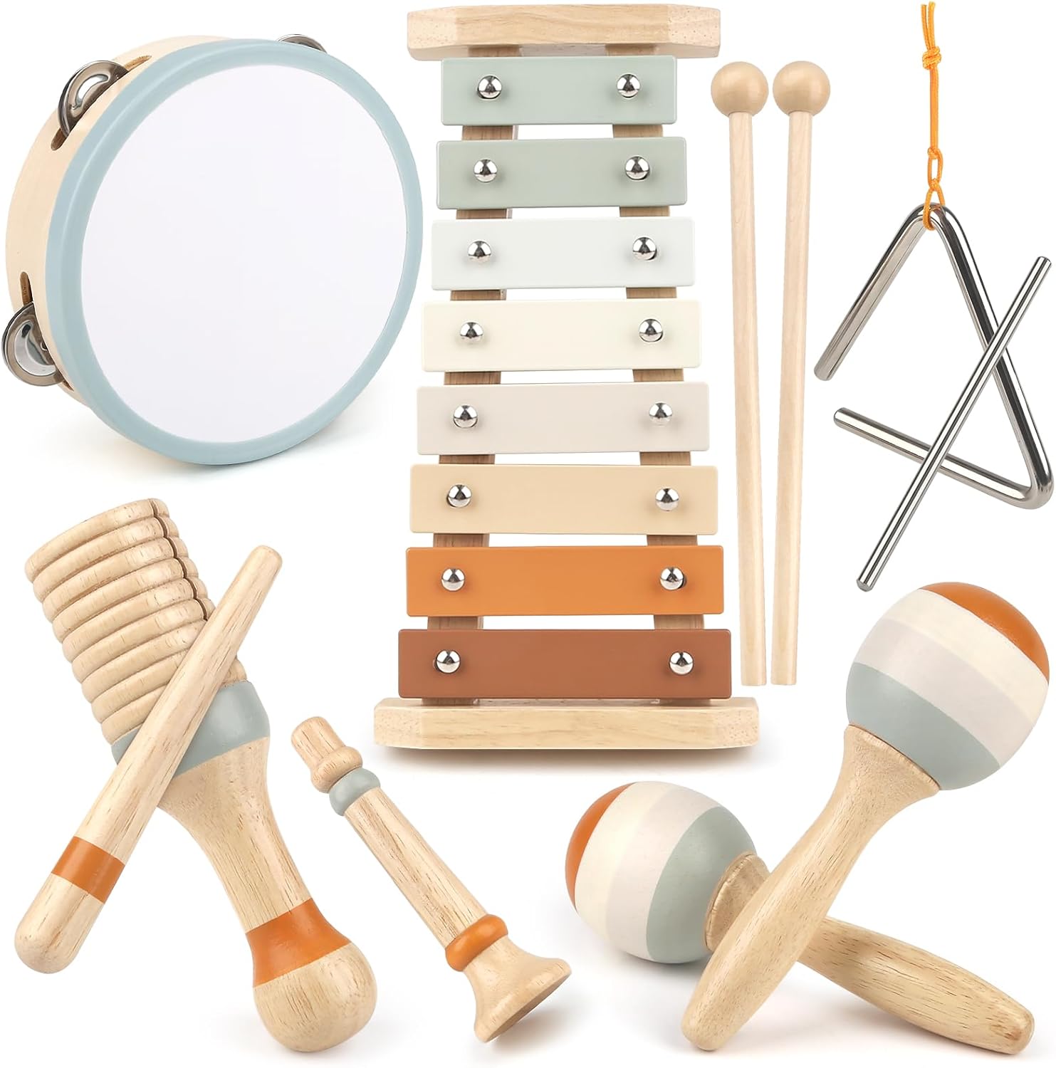 Instrument de musique en bois pour enfants 3 à 5 ans