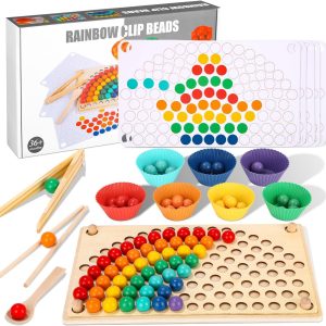 Jeu Montessori Leazzle en bois pour développer la motricité fine chez les enfants de 3 à 6 ans
