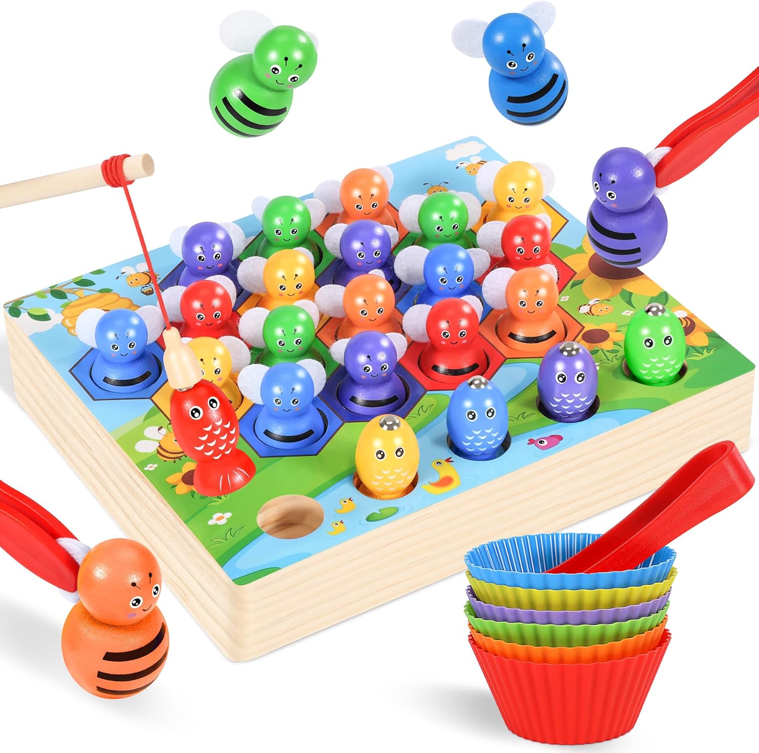 Jeu de Tri et Comptage Montessori Ophy 3+ pour Motricité Fine