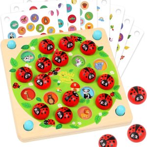 Jeu de mémoire Montessori Coccinelle pour enfants de 3 à 4 ans