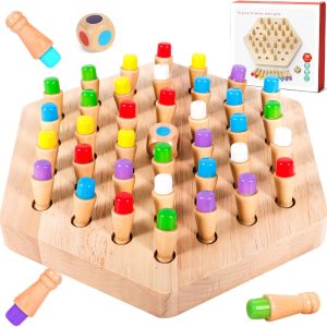 Jeu de mémoire Montessori en bois ZLPBAO pour enfants et adultes