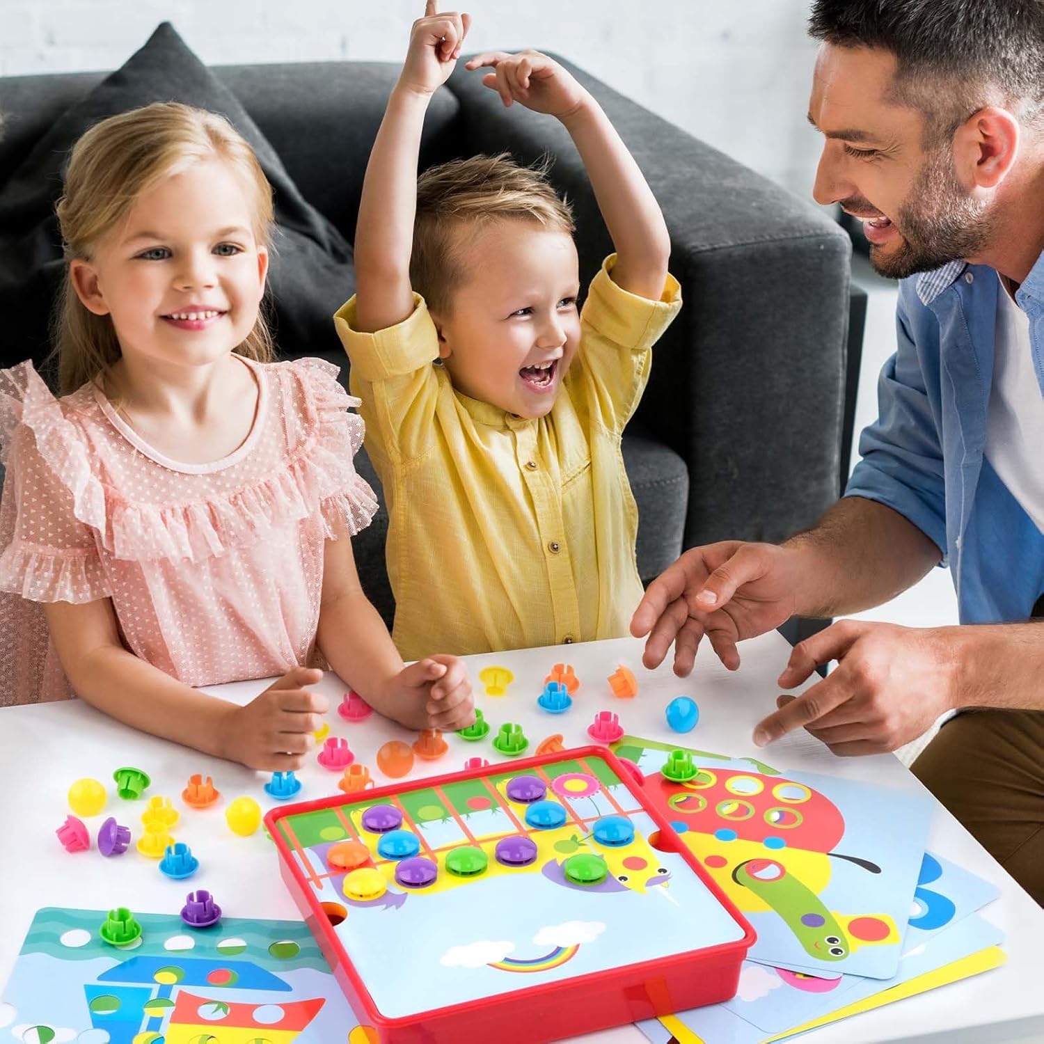 Jeu de mosaïque éducatif Montessori pour enfants de 2 à 4 ans – Image 2