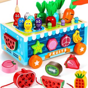 Jeu de pêche magnétique Montessori Cooljoya pour enfants de 2 à 4 ans