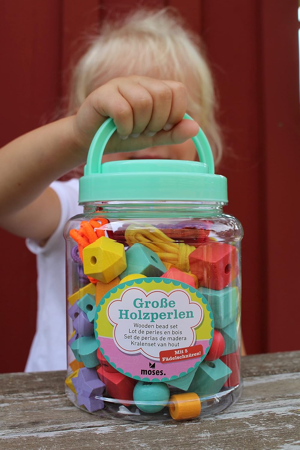 Jeu de perles à enfiler Montessori Moses pour enfants dès 3 ans – Image 2