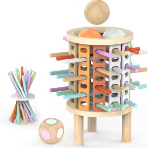 Jeu de société Montessori en bois pour la motricité fine des enfants