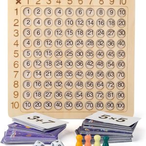 Jeu de table de multiplication Montessori VEGCOO pour enfants de 3 à 12 ans