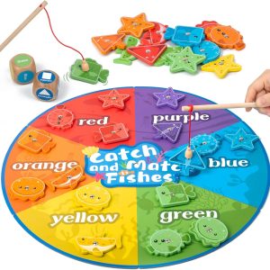 Jeux de pêche magnétique Montessori : développement de la motricité fine pour enfants de 2 à 4 ans