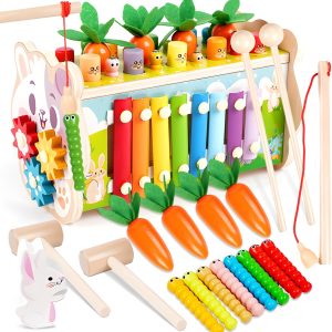 Jouet Montessori 8 en 1 : éveil et éducation pour bébé de 18+ mois