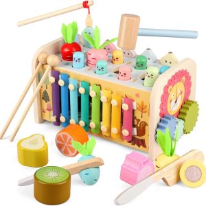 Jouet Montessori 9 en 1 en bois éducatif pour enfants de 1 à 6 ans