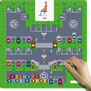 Jouet Montessori : labyrinthe magnétique pour apprendre l&rsquo;alphabet