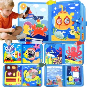 Jouet bébé busy board Montessori pour le développement enfant 1-4 ans