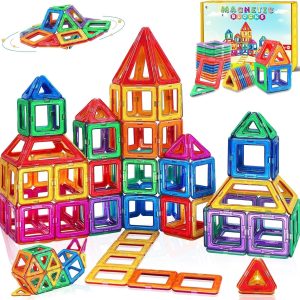 Jouet de Construction Magnétique Montessori pour Enfants de 3 à 8 Ans