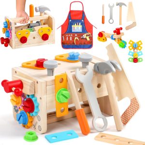 Jouet d&rsquo;éveil Montessori en bois : parcours moteur pour bébé de 2 à 6 ans