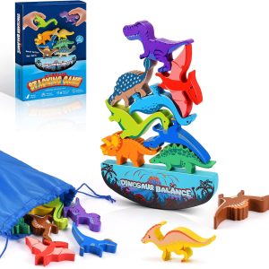 Jouet dinosaure en bois Montessori pour enfants de 3 à 7 ans