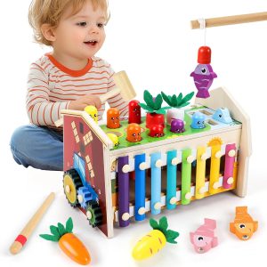 Jouet éducatif Montessori MilliGlee 8 en 1 : l&rsquo;apprentissage précoce de la musique pour les 1-4 ans