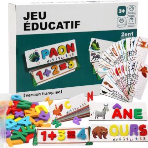 Jouet éducatif Montessori : apprendre l&rsquo;alphabet avec Afufu pour enfants de 3 à 8 ans