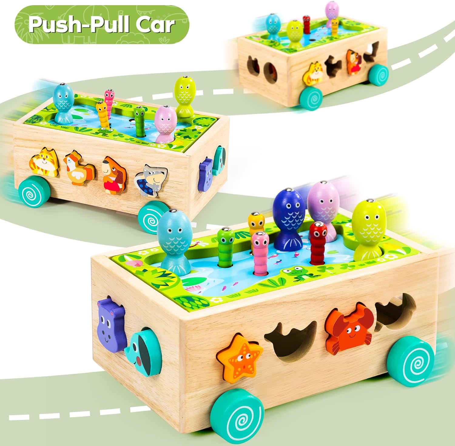 Jouet éducatif montessori 6 en 1 pour bébé et enfant 1 à 4 ans – Image 4