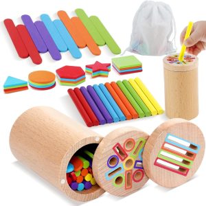 Jouet montessori éducatif 3 en 1 pour enfants 1 à 3 ans