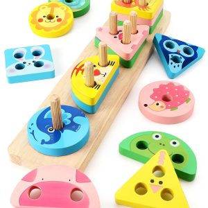 Jouet sensoriel éducatif Montessori pour bébé de 1 à 3 ans : reconnaissance des couleurs