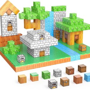 Jouets Montessori : constructions magnétiques JauniQ pour enfants de 3 à 8 ans