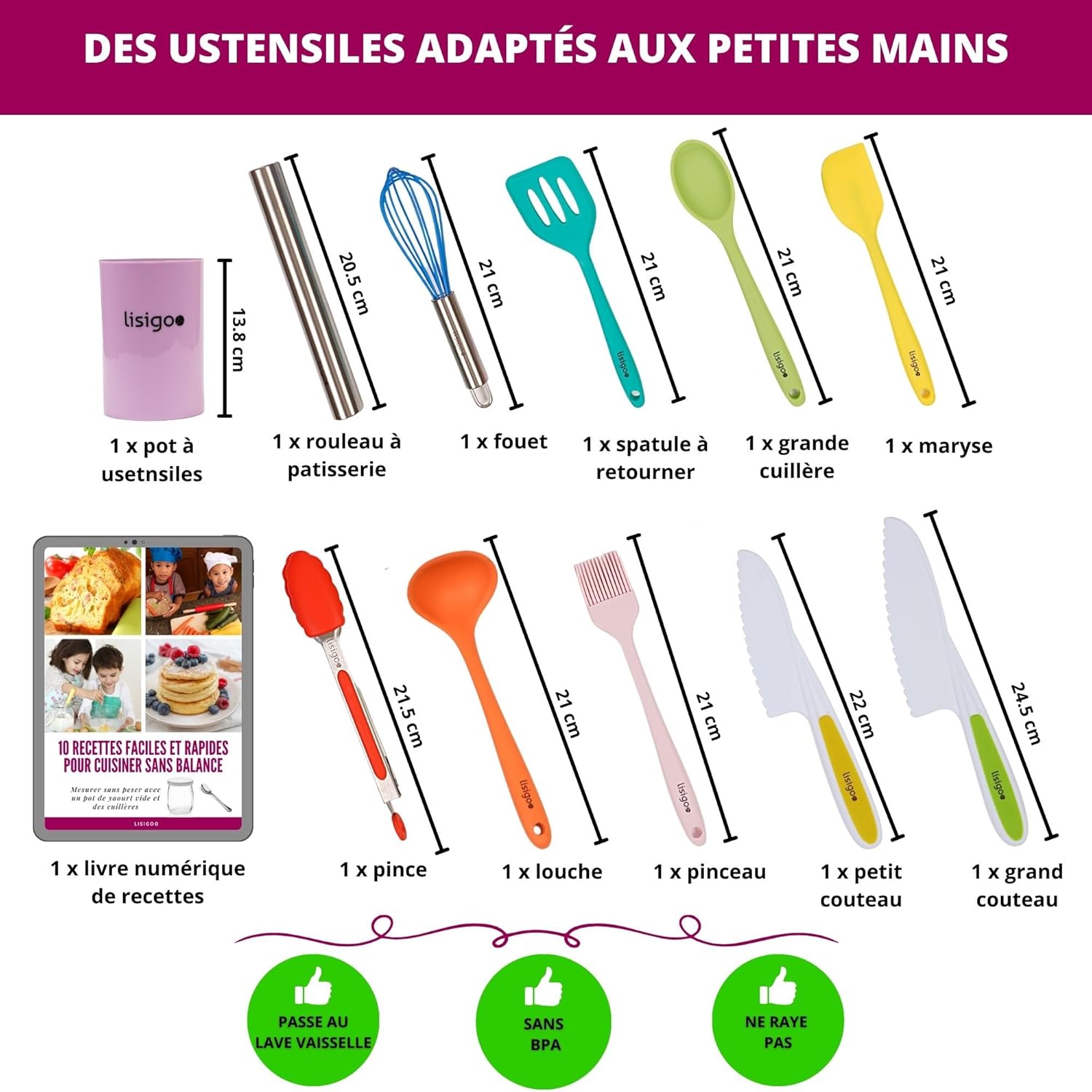 Kit d’apprentissage cuisine Montessori pour enfants – Image 2