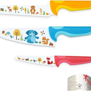 Kit de couteaux de cuisine Montessori Kibbidea pour enfants dès 3 ans