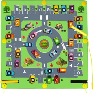 Labyrinthe magnétique Montessori : jeu de motricité pour enfant 3-4 ans
