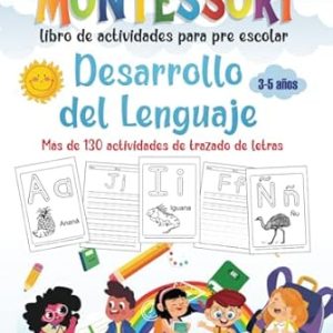 Livre d&rsquo;activités Montessori pour le développement du langage et l&rsquo;écriture
