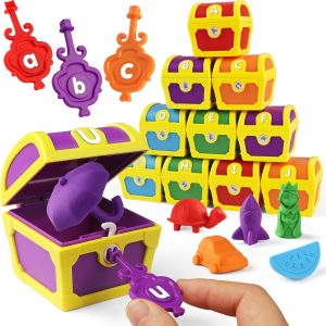 Lot Montessori de 26 Jouets d&rsquo;Apprentissage de l&rsquo;Alphabet pour Tout-petits : Lettres et Tri de Couleurs