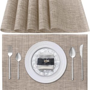 Lot de 6 sets de table Montessori en PVC lavable et résistant à la chaleur