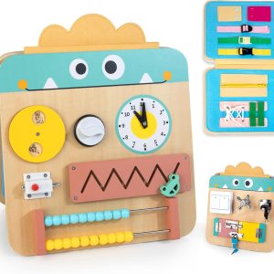 Planche d’activité Montessori HELLOWOOD 17 en 1 pour enfants dès 3 ans