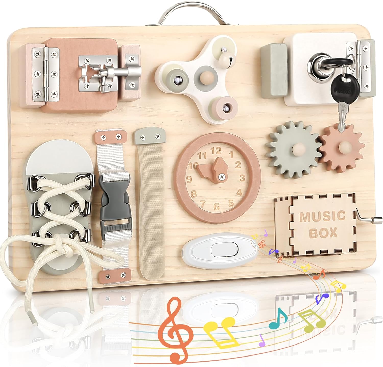 Planche d’activité Montessori Joyreal pour l’éveil sensoriel des 1 à 3 ans