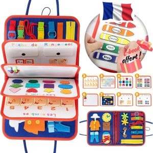 Planche d&rsquo;activité Montessori Symael pour éveil et motricité bébé, transportable