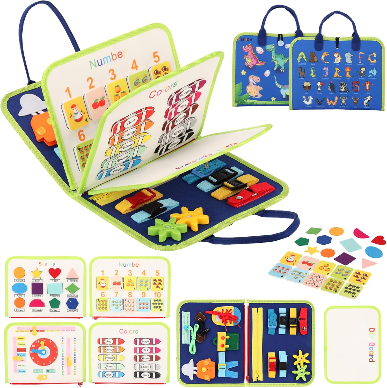 Planche d’activité Montessori : jouet éducatif pour enfants de 2 à 6 ans