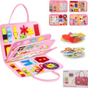 Planche d&rsquo;activité Montessori rose 5 couches pour le développement des compétences des enfants