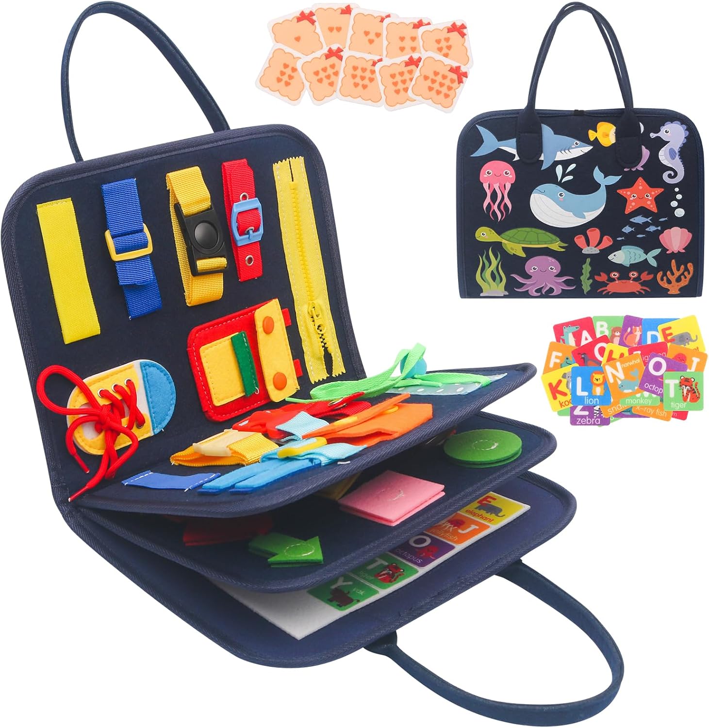 Planche d’activités Montessori Withosent pour enfants 1 à 4 ans