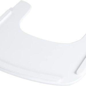 Plateau repas amovible pour chaise haute Montessori roba Sit Up Flex en bois laqué blanc