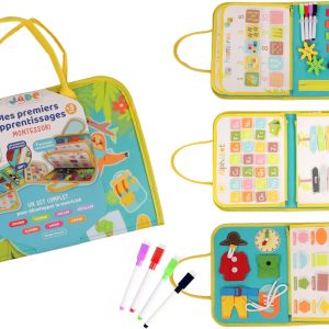 Pochette d&rsquo;activités Montessori en tissu pour enfants dès 3 ans