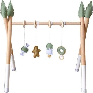 Portique d&rsquo;Éveil Montessori en Bois HB.YE pour Bébé