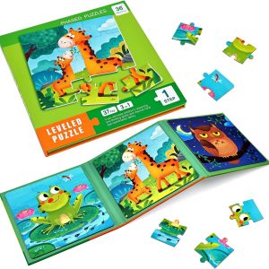 Puzzle Magnétique Montessori BBLIKE pour Enfants 2-4 ans – Thème Animal