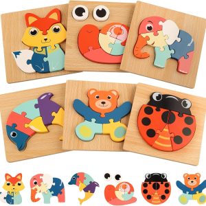 Puzzle Montessori en bois pour enfants de 1 à 3 ans