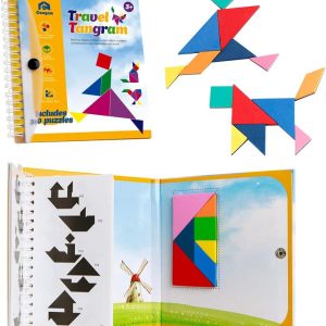 Puzzle Tangram Magnétique Montessori pour Voyage – 360 Modèles Éducatifs