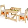Table à dessin réversible Montessori Gabriel avec rangement et 2 chaises – Image 3