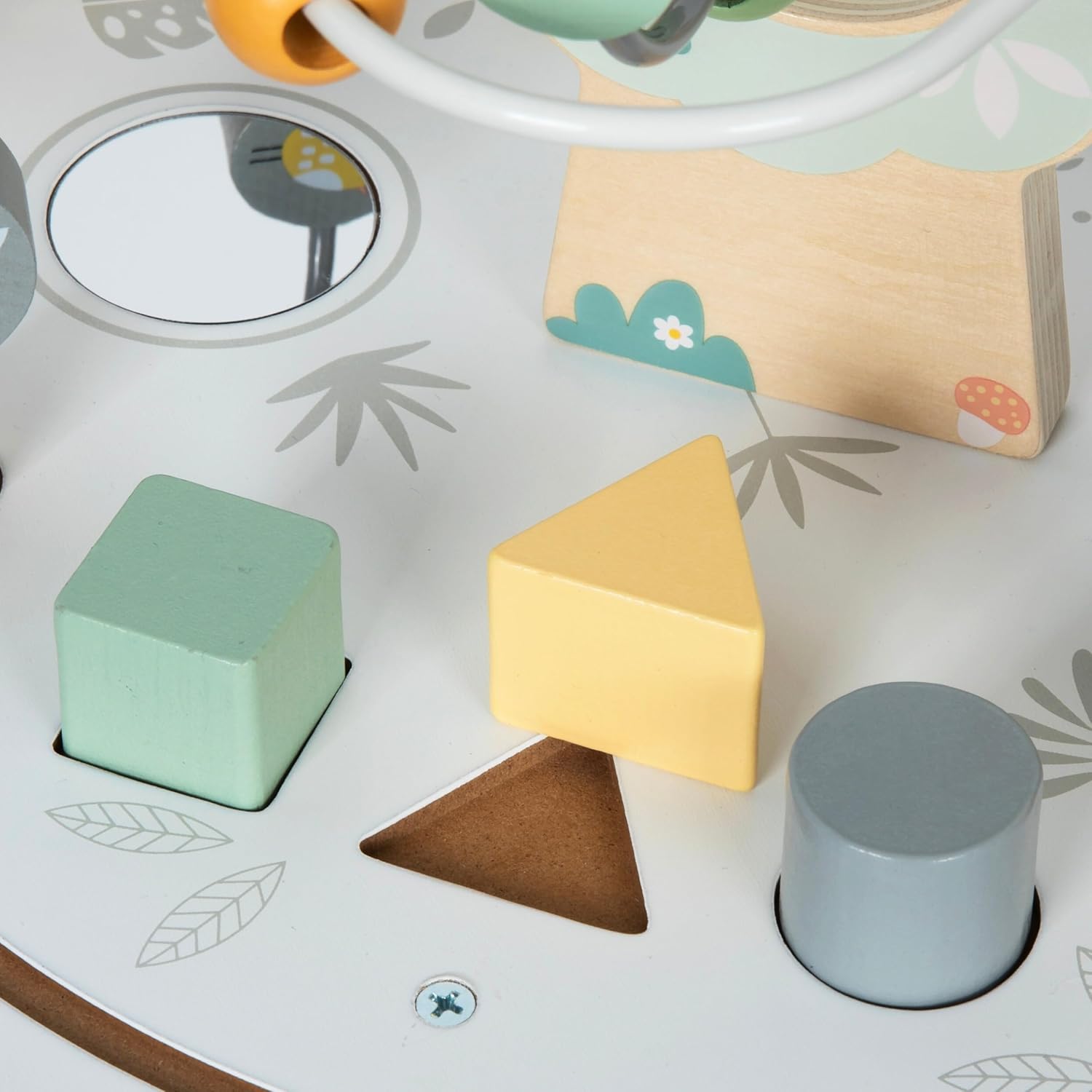 Table basse éducative en bois pour enfants avec activités interactives – Image 6