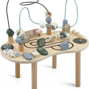 Table d&rsquo;activités en bois Montessori 7 en 1 pour enfants dès 3 ans