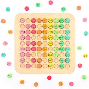 Table de multiplication Montessori EKKONG : un outil pédagogique plastifié