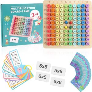 Table de multiplication Montessori en bois MXTIMWAN : le jeu éducatif pour enfants dès 3 ans