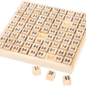 Table de multiplication Montessori en bois Small Foot 7583 pour apprendre en s&rsquo;amusant dès 7 ans